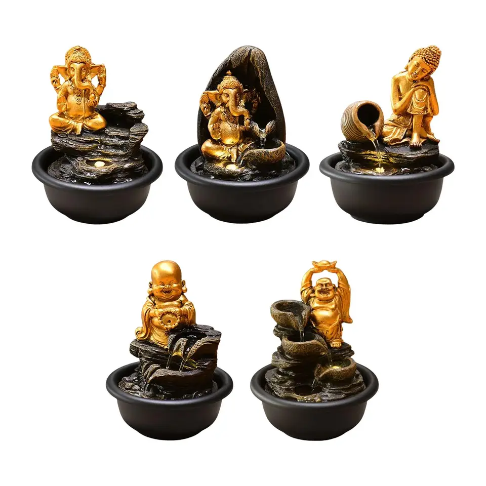 Stolová vodná fontána Buddha socha vnútorná vodná fontána stolová fontána pre obývaciu izbu záhradný stôl Indoor Birthday Darčeky