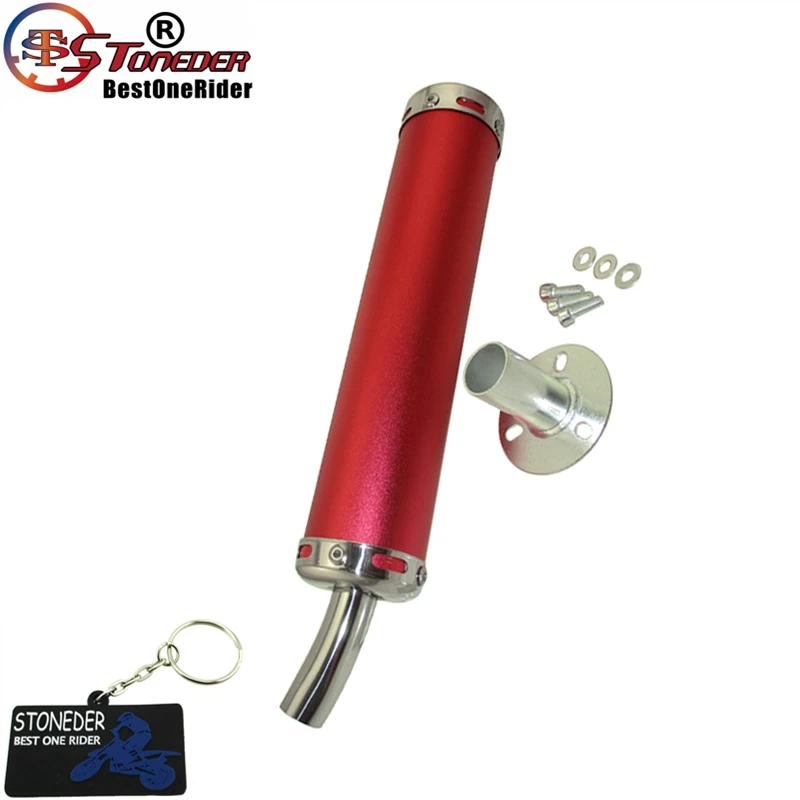 Stoneder 60x280mm Motocykel výfukových rúh pre moped Scooter Pit Dirt Bike