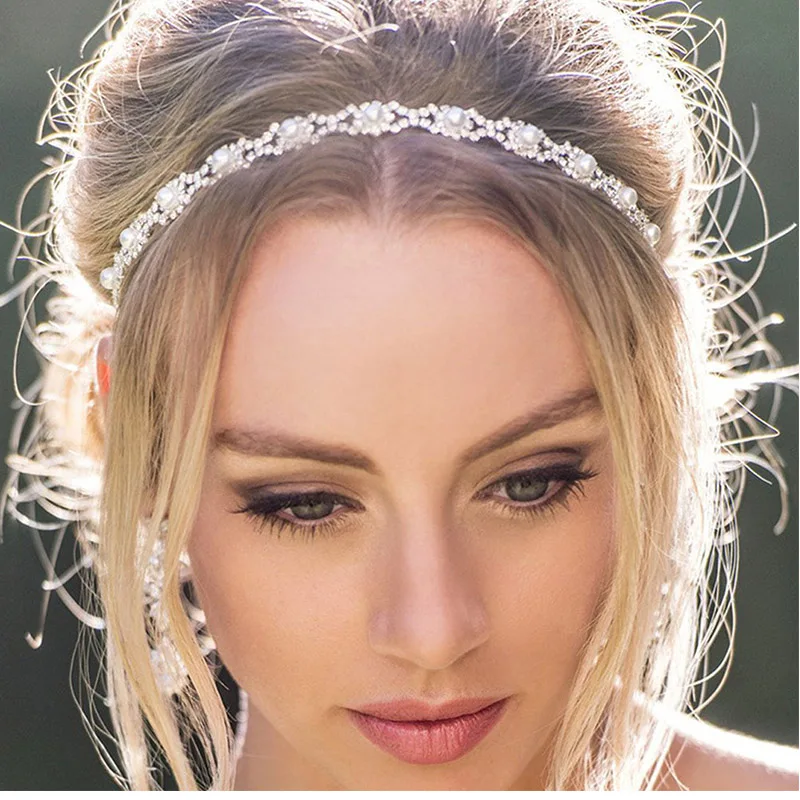 Stonefans kamienok Svadobné korálkové korálkové doplnky Vyhlásenie k šperku retiazka boho Tiara čelenky pre ženy luxusný dizajnér