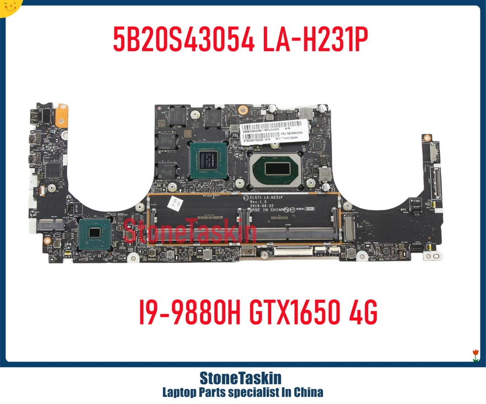 Stonetaskin 5B20S43054 LA-H231P pre Lenovo Yoga S740-15IRH 81NW 81nx laptop základná doska I9-9880H GTX1650 4 GB DDR4 100% Testované