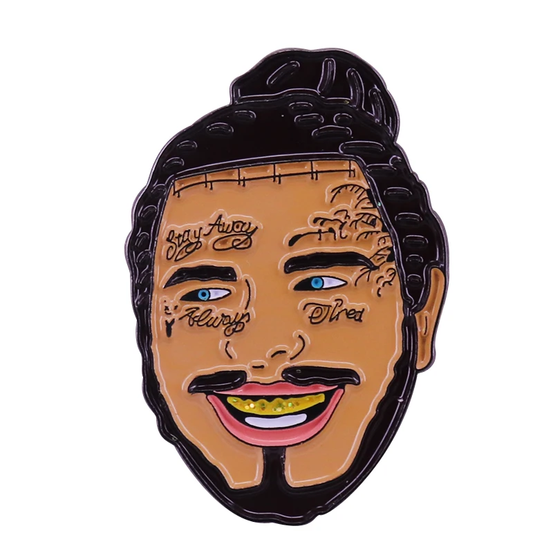 Stoney Austin Richard Post Rap Art hip hop roztomilý tetovací klop pin