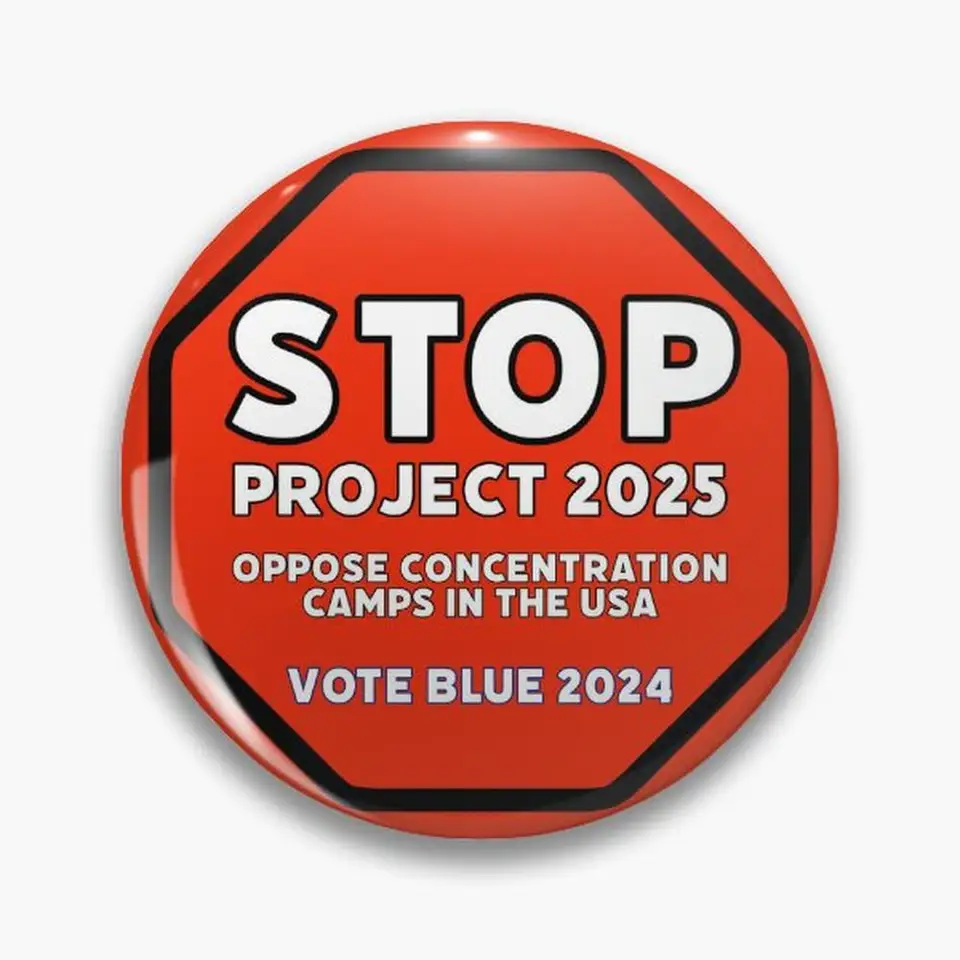 Stop Project 2025 PIN gombíky Brošne
