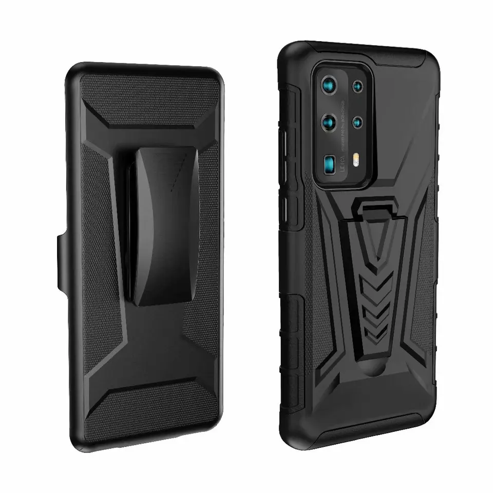Strachproof Raout Duty Armour Tvrdý stojan na stojan s pásom pre puzdlá Samsung Galaxy A52 4G/5G