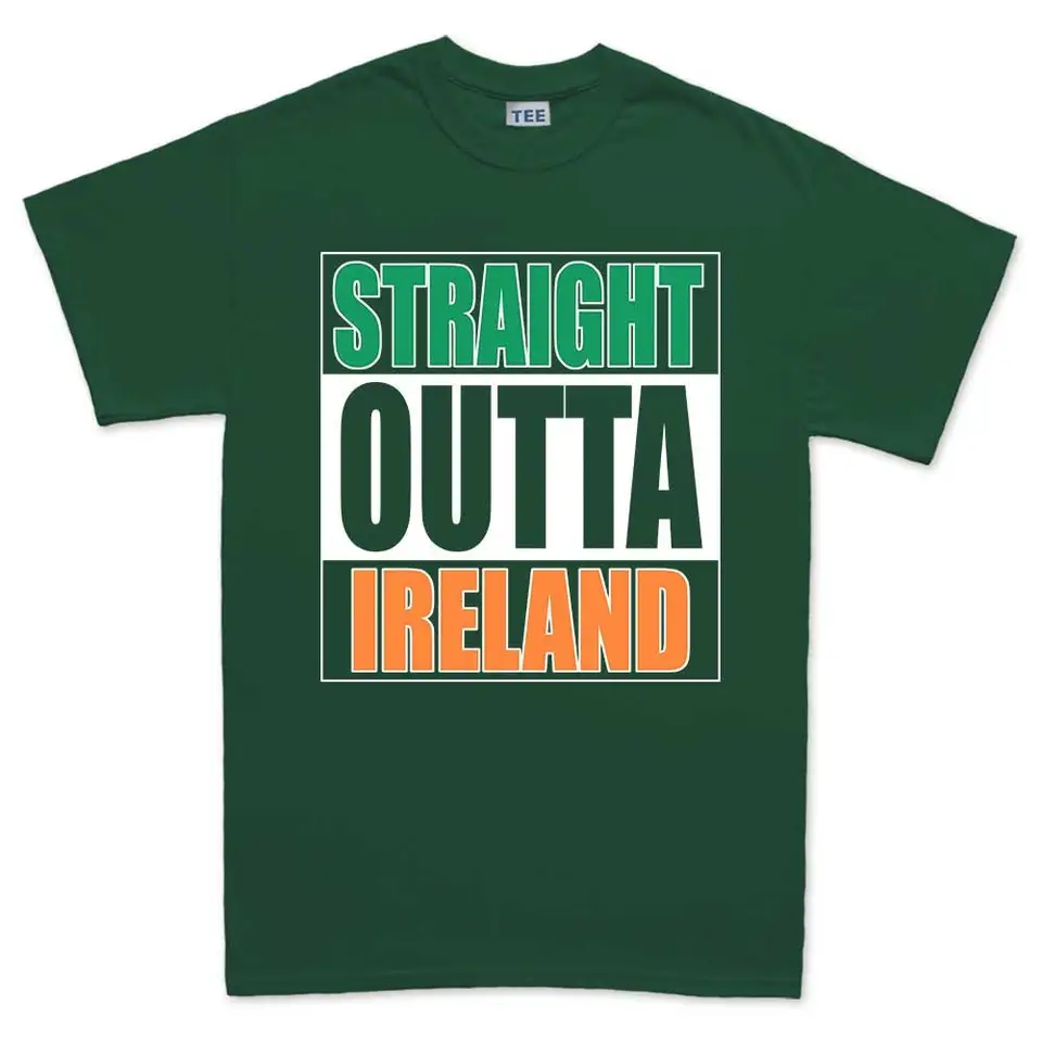 Straight Outta Írsko tričko Svätý Patrick Day Lucky Clover St Paddy S oslávi