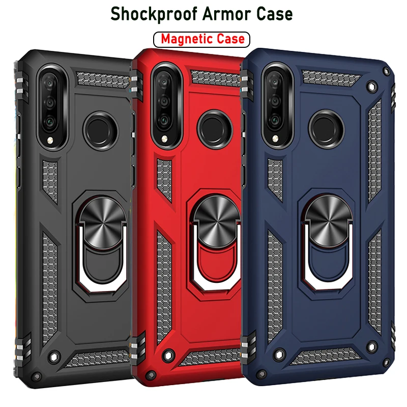 Stramproof Armor Telefón pre puzdro pre Huawei Honor 50 8a 9a 8s 9s 10 20 P40 P30 P20 Mate 20 30 40 Pro Lite Magnetic Conser Cover
