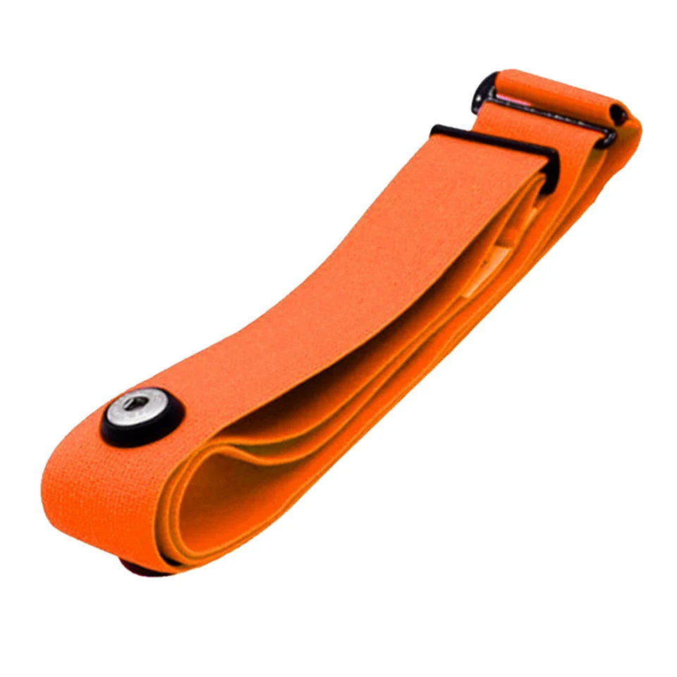 Stranný pásový remienok pre remienok na hrudník pre Coospo Polar Wahoo Garmin Mount Sensor Sensor Monitor elastického mäkkého popruhu Orange