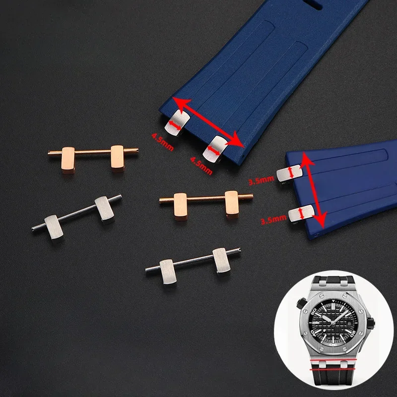 Strap konektor oceľové obilie Hlava príslušenstvo pre Audemars Piguet AP Royal Oak Offshore Series 15400 15710 Muž
