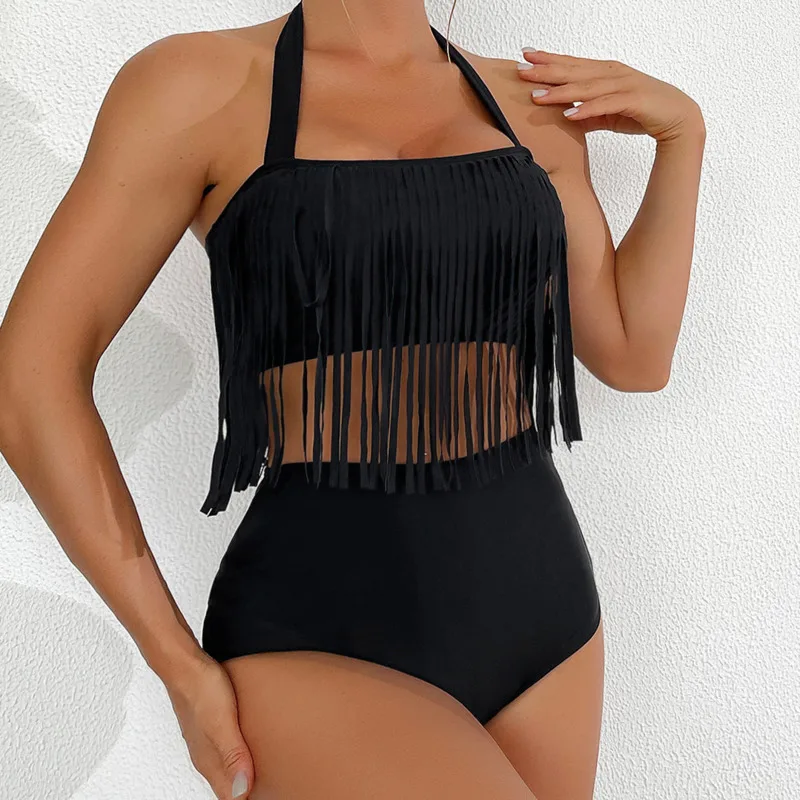 Strapce sexy bikiny čierne plavky dámske plavky ženské pláž plávanie Nosenie plavky na plavky Brazílske bikiny set bazén Bather