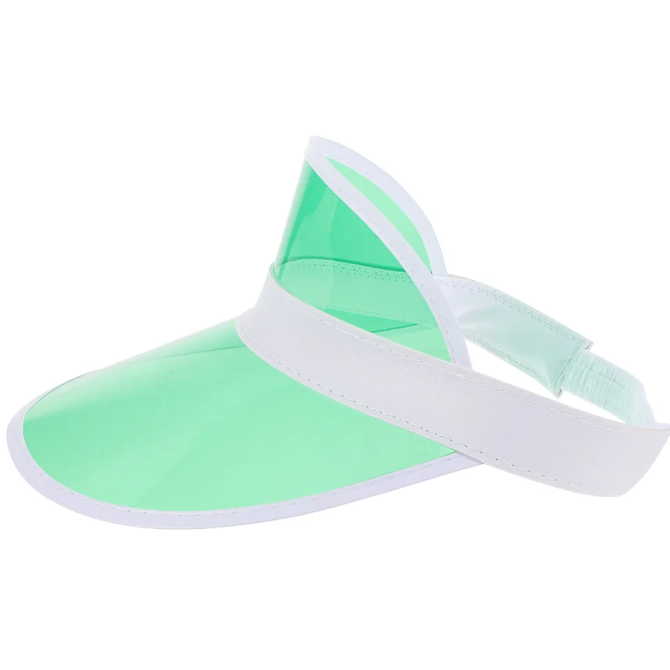 Straw Sun Hat Visor čelenka nastaviteľná dáždnik s greenou multifunkčnou plážou