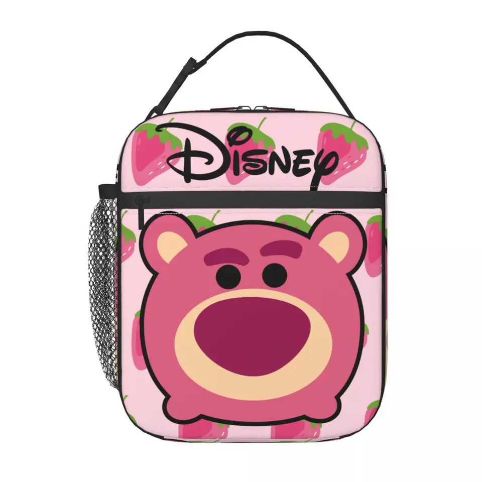Strawberry Bear obedové boxy Disney Toy Story Story Lotso Boys Opätovné použiteľné kancelárske tašky na zips