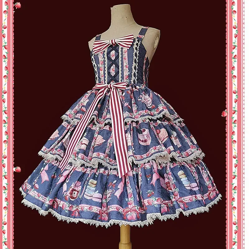 Strawberry Tea Party ~ sladké vrstvené šaty Lolita Jsk od Infanta
