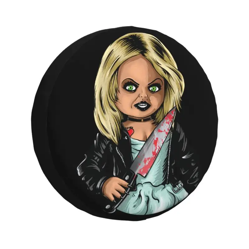 Strašidelné krytie náhradného kolesa Tiffany pre Jeep Pajero 4WD Trailer Custom Bride of Chucky Horror Film Protector 14 
