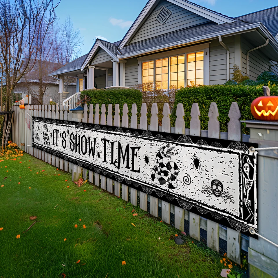 Strašidelné strašidelné Halloween Photo pozadie klasická filmová rola rola Beetlejuice Banner Horor Party Dekorácie a zásoby pre domáci banne
