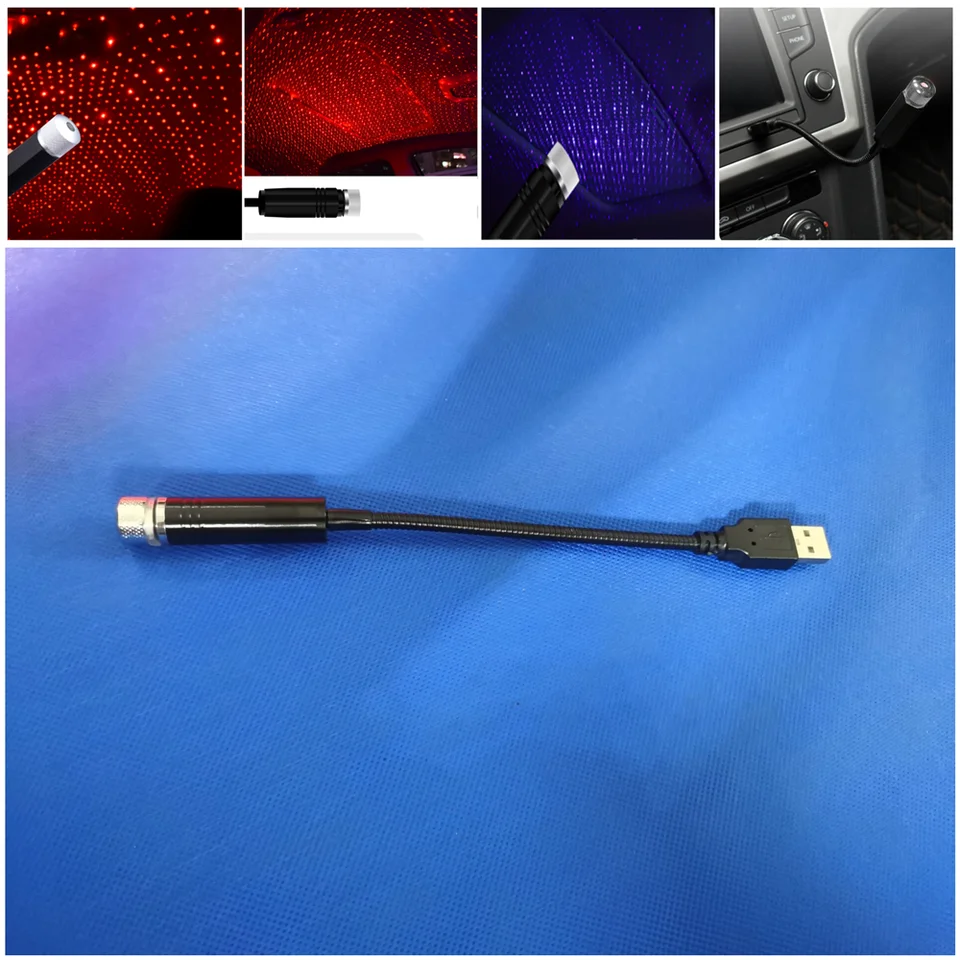 Strecha hviezdy Svetl LED Interiér LED hviezdny laser pre Chevrolet Cruze Aveo CACTIVA LACETTI VOLKSWAGEN MK6 GOLF 5 6 7 SKODA FABIA
