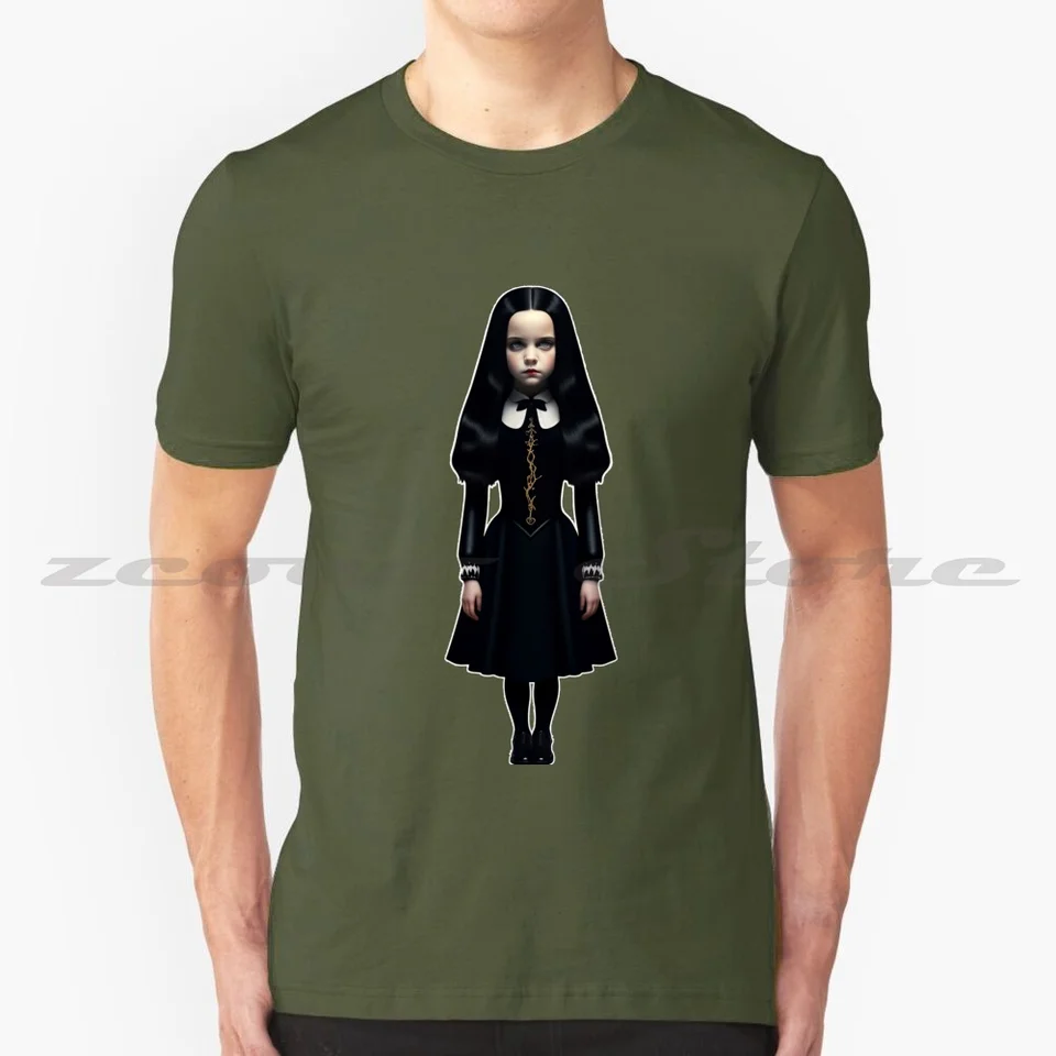 Streda Addams 100% bavlnená muži a ženy mäkké módne tričko Streda