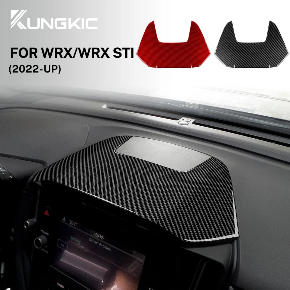 Stredná nálepka pre strednú konzolu automobilu pre Subaru WRX/WRX STI 2022 2023 Skutočná nálepka s mäkkými uhlíkovými vláknami LHD RHD Interiérové ​​príslušenstvo