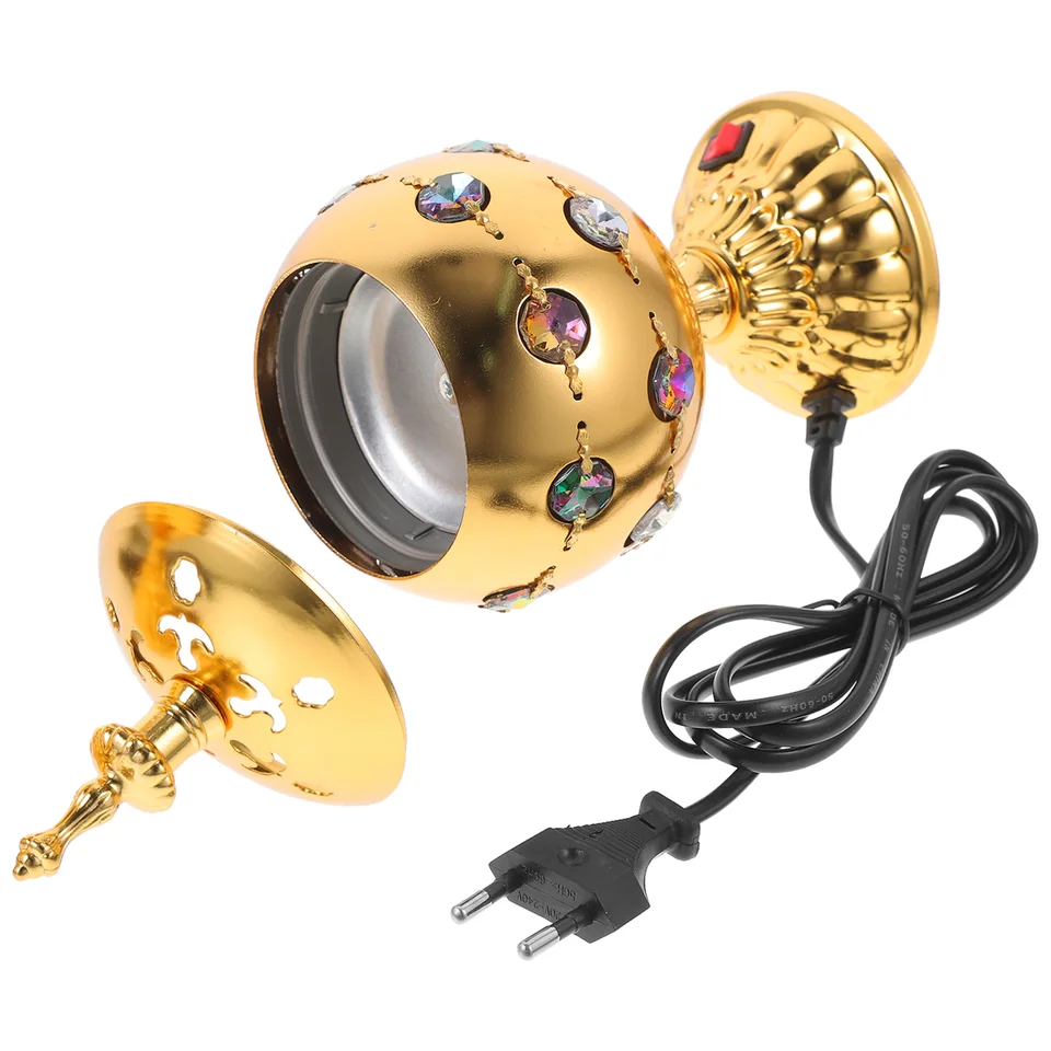 Stredný východný štýl cenzúry Plug-in Electric Kitte Cone Decorácie dekorácie EÚ Plug Elektrický kadidlo horák