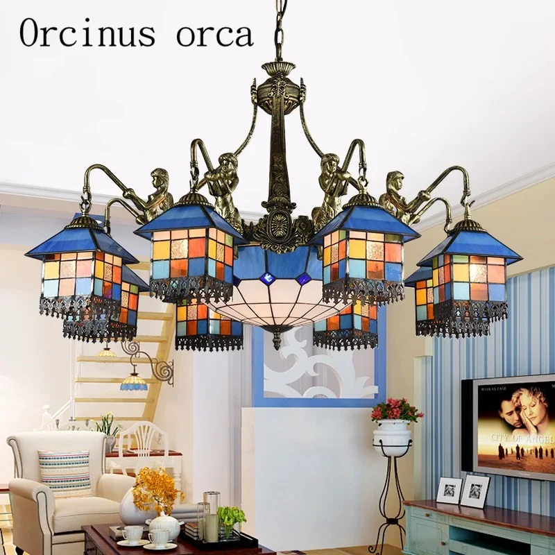 Stredomorský štýl lustre obývacia izba jedále