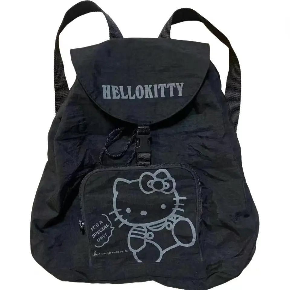 Stredoveké mimostranné batoh Hello Kitty batoh jednoduchý študent cestovanie späť veľká taška Mochila pre ženy späť do školy študentov