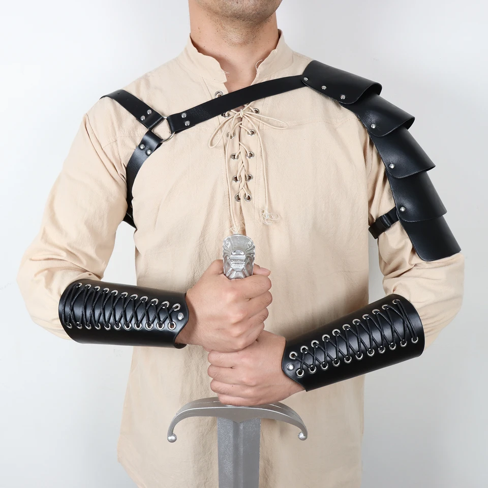 Stredoveké retro vyrazené mečový pás Vik viking v štýle pažby ramená rytiersky kostým cosplay anime doplnky