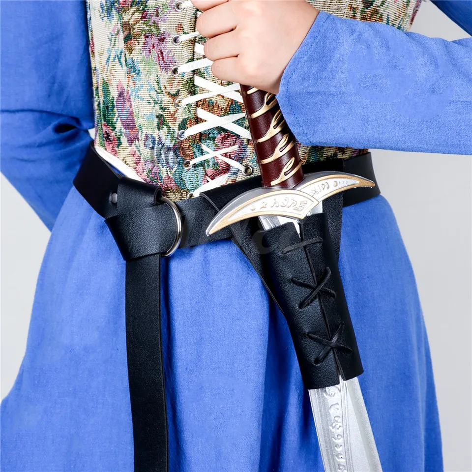 Stredoveký pásový pásový pásový remienok držiak meč držiak puzdra pre ženy pre ženy Larp Knight Weapon Cosplay Gear Gear Držiteľ meča