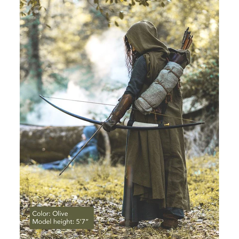 Stredoveký Ranger Cloak - ľan - 6 farebných možností