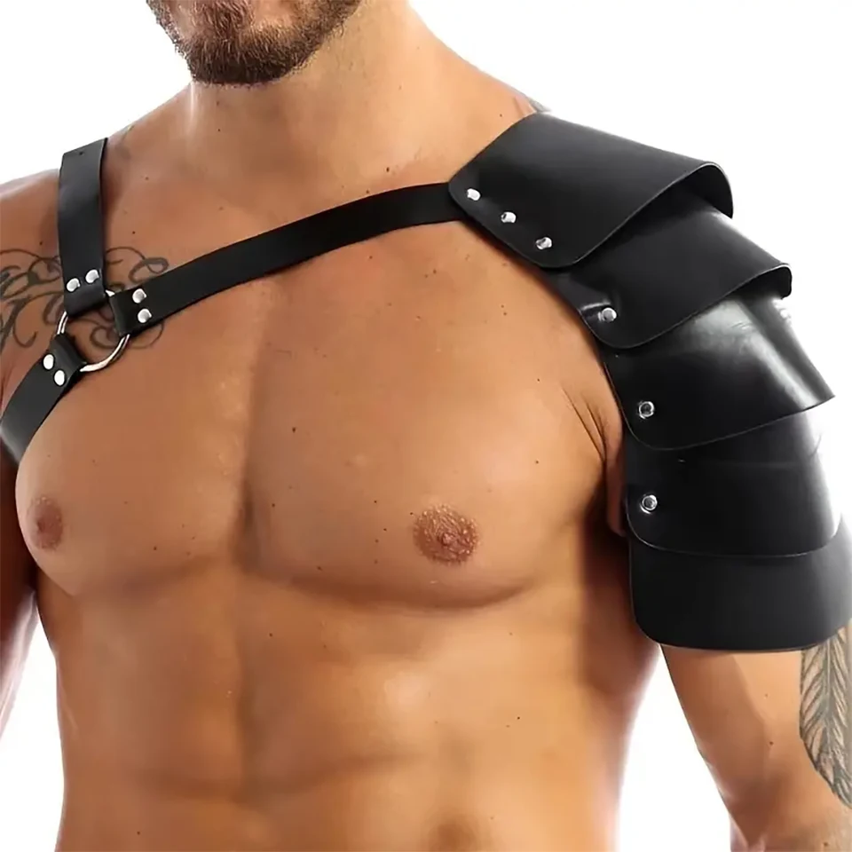 Stredoveký rytier PU kožené rameno brnenie bojovník Armor Armor Cosplay Accessories Play