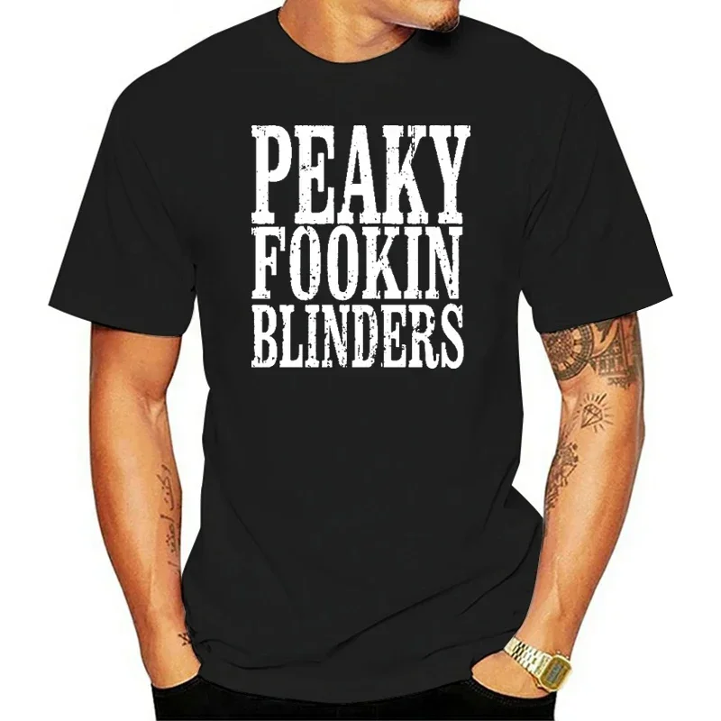 Streetwea vinobranie mužské tričko Peaky Fookin Blinders T košele muži Shelby Bros Tričko Štýl špinavá Blinder Retro tričko Homme