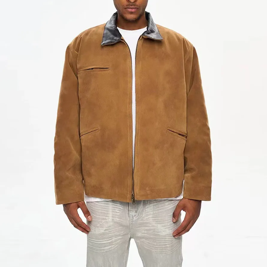 Streetwear Cleanfit Winter Polded Cotton Suede Bunda pre mužov a ženy Solid ropa chaquetas hombre husté srsť nadmerne veľtrhové parky