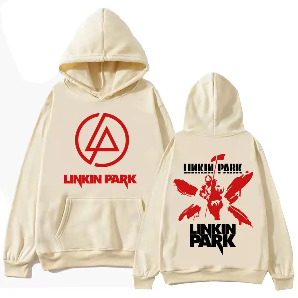 Streetwear Hip Hop Linkinpark Hoodie Harajuku Pulóver Populárna hudba Fanúšikovia Fanúšikov
