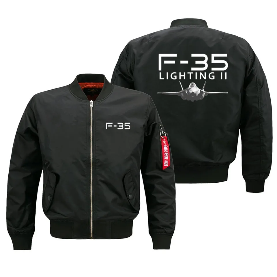 Streetwear Outdoor vojenské letecké piloti F35 MA1 Bomber Let Bunda Coats for Men Castball Baseball Bunda