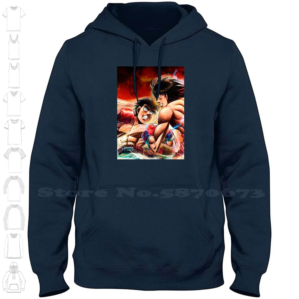 Streetwear Sport Hoodie mikina makunouchi ippo boxer boxer hajime rukáv