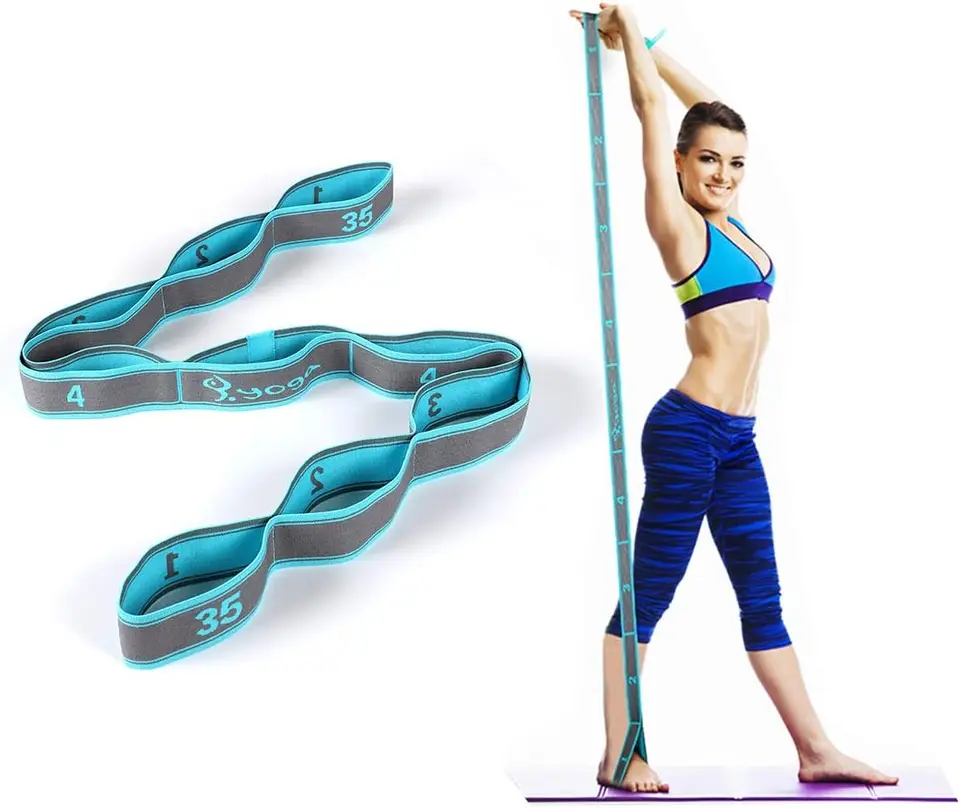Stretch Band Yoga Band Band Band Elastic Band pre fyzickú terapiu, ktorá nie je elastická cvičebná skupina vhodná pre pilates, tanec a telocvičňu