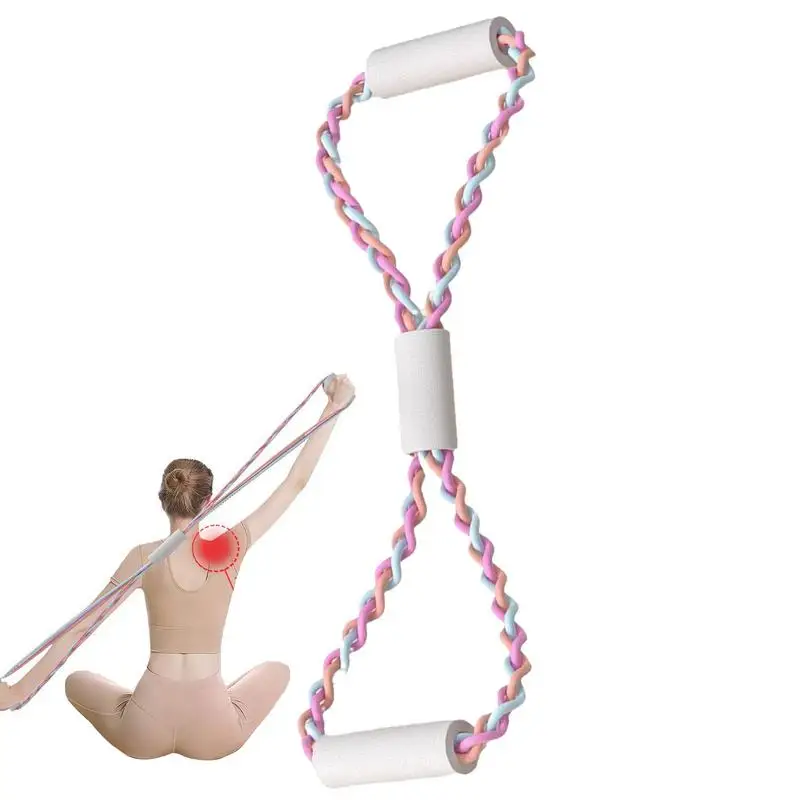 Stretch Fitness Band Resistance Cvičenie Obrázok 8 Fitness pásy proti šmykľavke Cvičenie pásov pilates flexbands cvičebný úsek