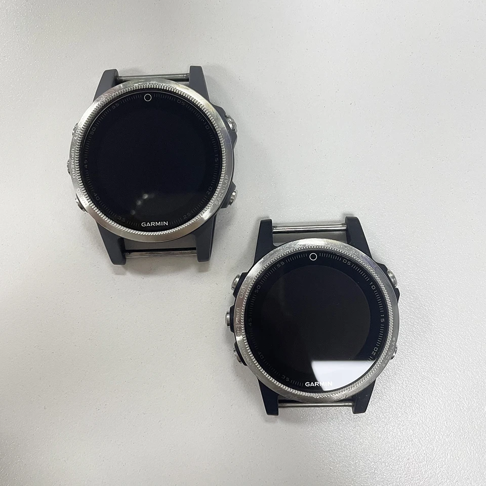 Strieborná LCD obrazovka s rámom pre Garmin Fenix ​​5S Multisport GPS časť LCD Display Screen Screen