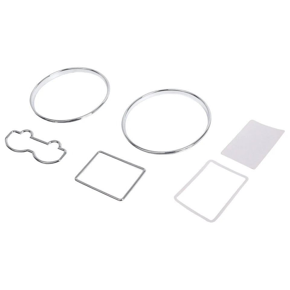 Strieborný rozchod Ring Rings Decoration Frame Kit automobil predný rámec pre Rám pre VW Passat 3B B5 1997-2001 Golf 1997-2003