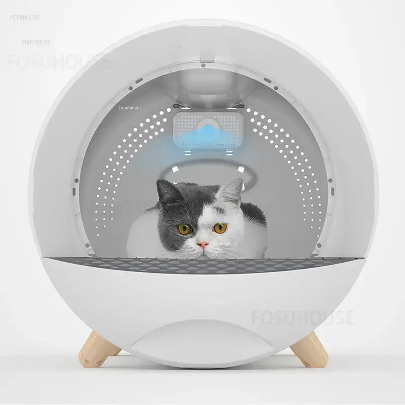 Striekajúca dezodorantná mačka s mačkami Latter Litter Plne uzavretá mačka pieskovisko mačky Simple Cat Litter Box Pet Product x