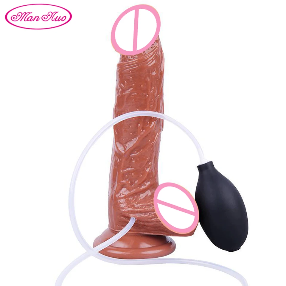 Strieskanie dildo ejakulácie dildo pre ženy Strafin penis sex hračky 18 hnedý hlupák veľký péro Dospelý erotický hračky lesbické sexuálne stroj