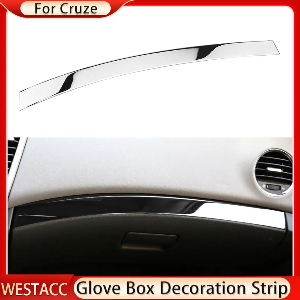 Stripe na dekoráciu automobilových skriniek pre Chevrolet Cruze 2009 - 2015 Sedan Hatchback LHD Copilot Glovebox Cover Cover Stiapka