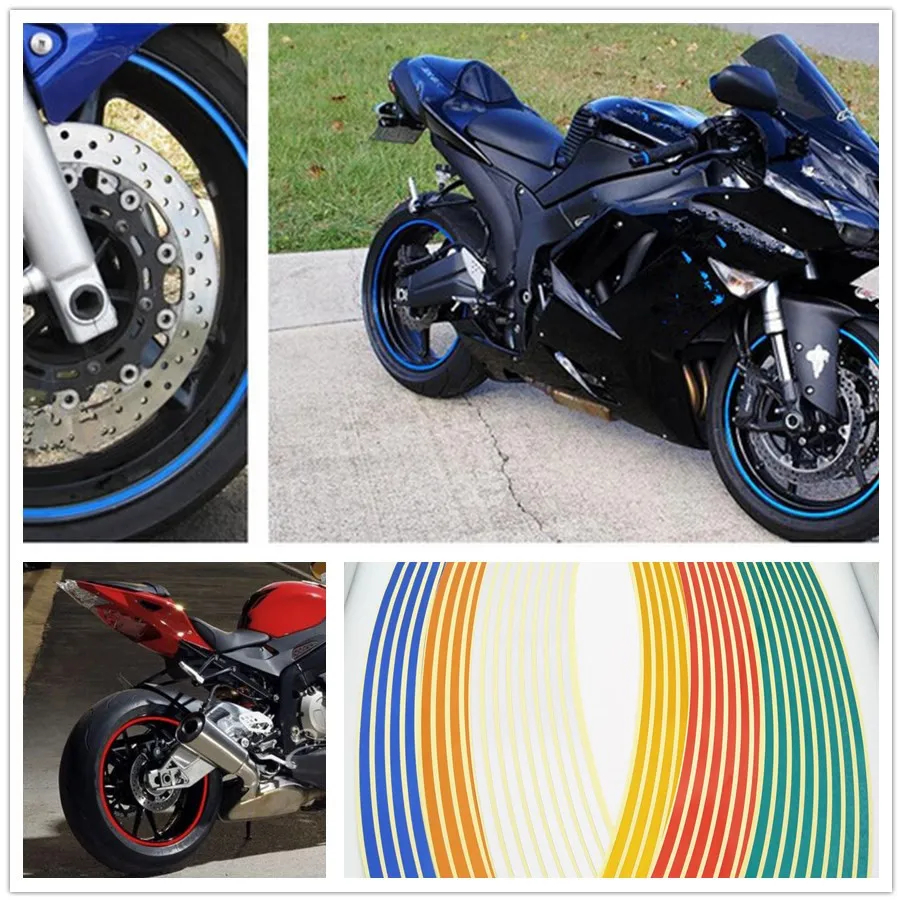 Stripky na motocykelový nálepka REFLESTICKÉ NÁKLADY RIM TAPE TAPE STYLING STYLING PRE APRILIA FALCO SL1000 MV AGUSTA F4 1000