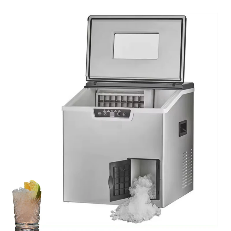 Stroj na výrobu ľadu automatické domáce drvenie ľadového stroja voľne stojaca kvapalina Freezer Ice Generátor
