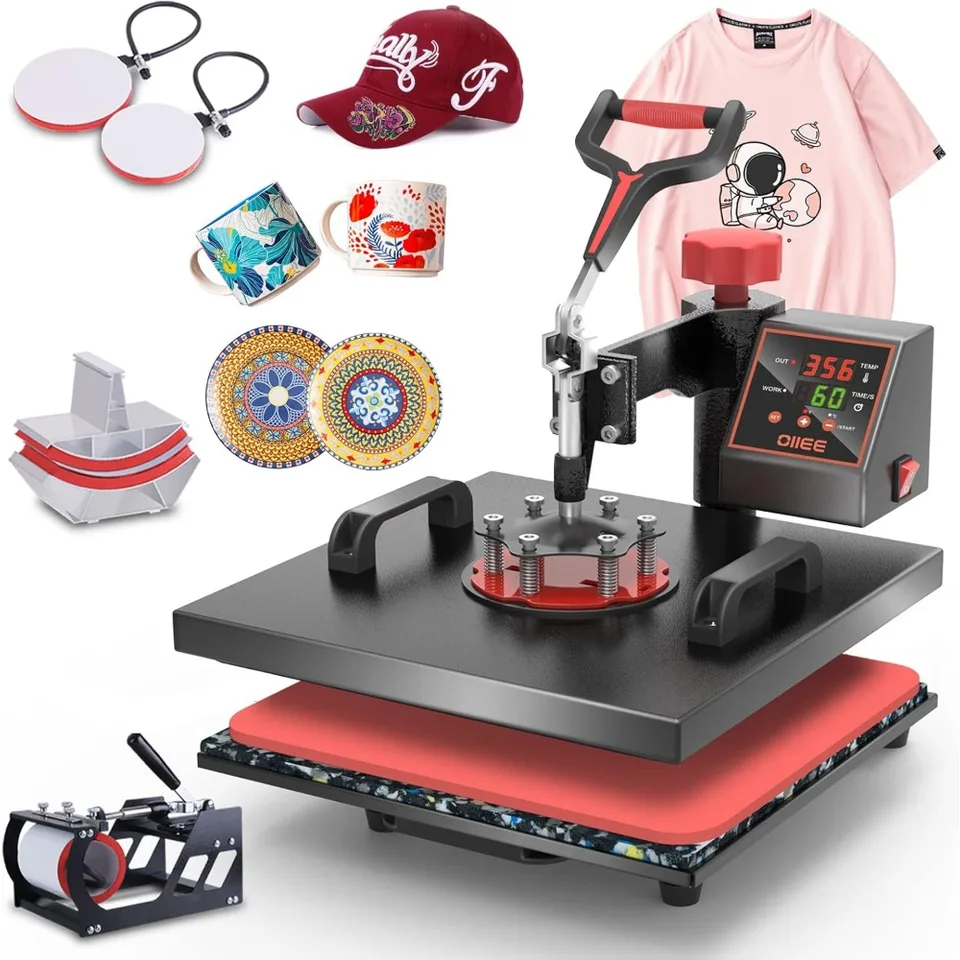 Stroj s tepelným lisom 5 v 1 Combo Heat Press