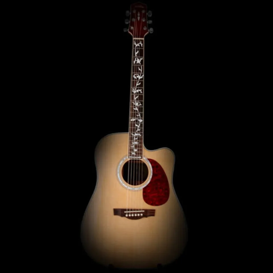 Strom života gitara basy vložka nálepka Fretboard DIY DETORÁCIA DEKORÁCIA SILVER ELEKTRICKÁ Akustická klasická gitarová basa ukulele