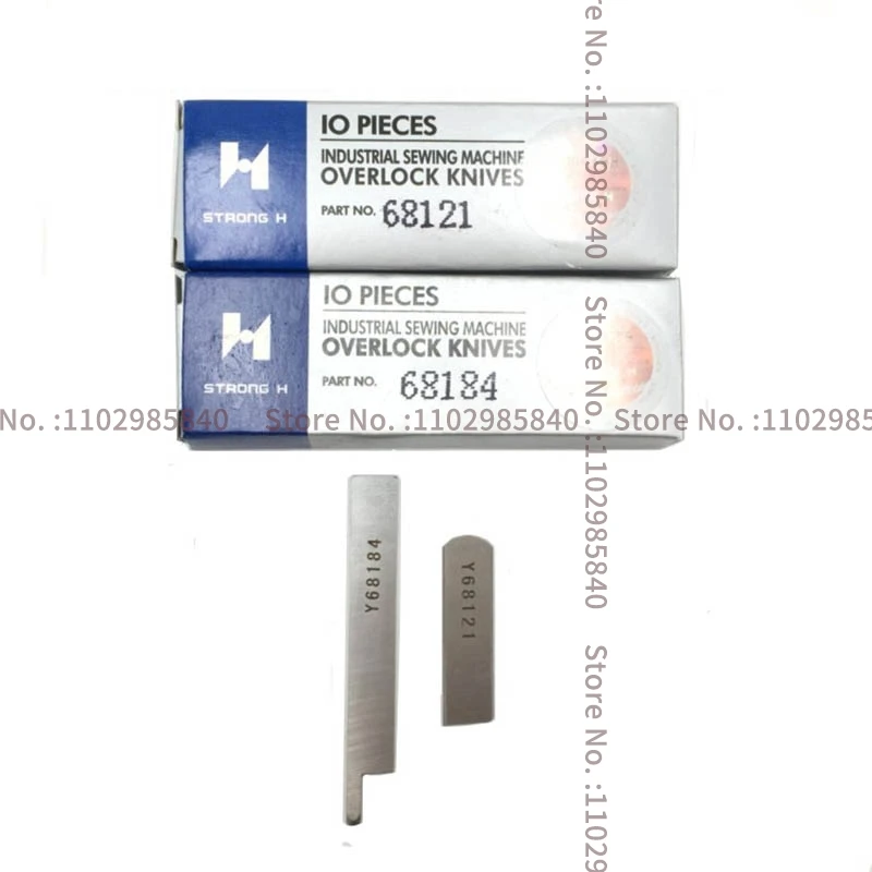 Strong h Kines, Y68121 Y68184 68121 68184, štyri šesťhle ihly, horný nôž dolný nôž, priemyselný šijací stroj Overlock