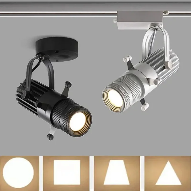 Stropné svetlo nastaviteľná clona Variabilný režim Cob Spotlight 7W9W12W15W LED osvetlenie, bary, reštaurácie, obchody AC90V-265V