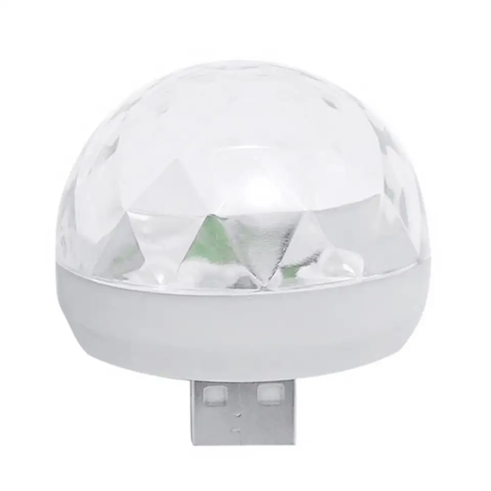 Stropné svetlá farebný zvuk aktivovaný magický loptičku USB Mini Disco Light Party KTV Neon Lamp Party Dekorácie