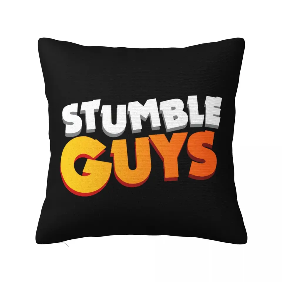 Stumble Guys Cartoon vankúš Pollowcase Polyester Cushion Cover Dekoratívne herné vankúšové puzdro Krytie Domáce námestie 45*45 cm