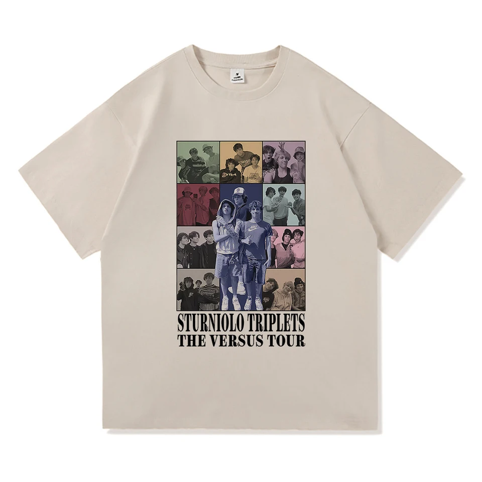 Sturniolo Triplets the Eras Tourt košeľa módne muži oblečenie harajuku unisex vysoko kvalitné oblečenie bavlnené grafické tričká darčeky