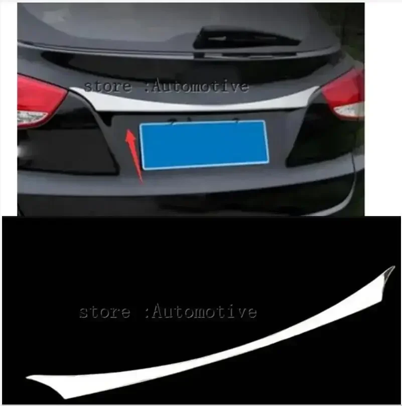 Styling automobilu 2009-2017 pre Hyundai IX35 ABS Chrome Chrome Cover Trunt Cover Tin