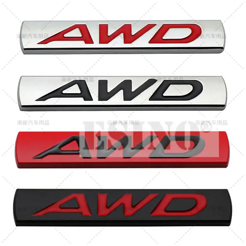 Styling automobilu 3D AWD kovový chróm zink zink zliatiny znak auta Body Sticker Auto príslušenstvo pre Mazda 3 CX-3 CX-5 RX-8 RX-5